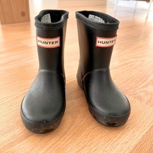 Toddler black Hunter boots